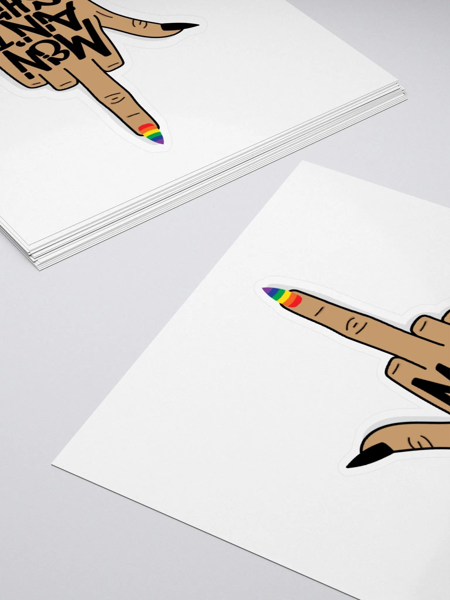 Men Ain't Sh*t Sticker (Rainbow) | Feminist Merch product image (4)