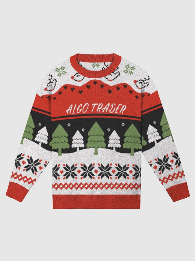 Algo Trader Christmas Knitwear White product image (5)