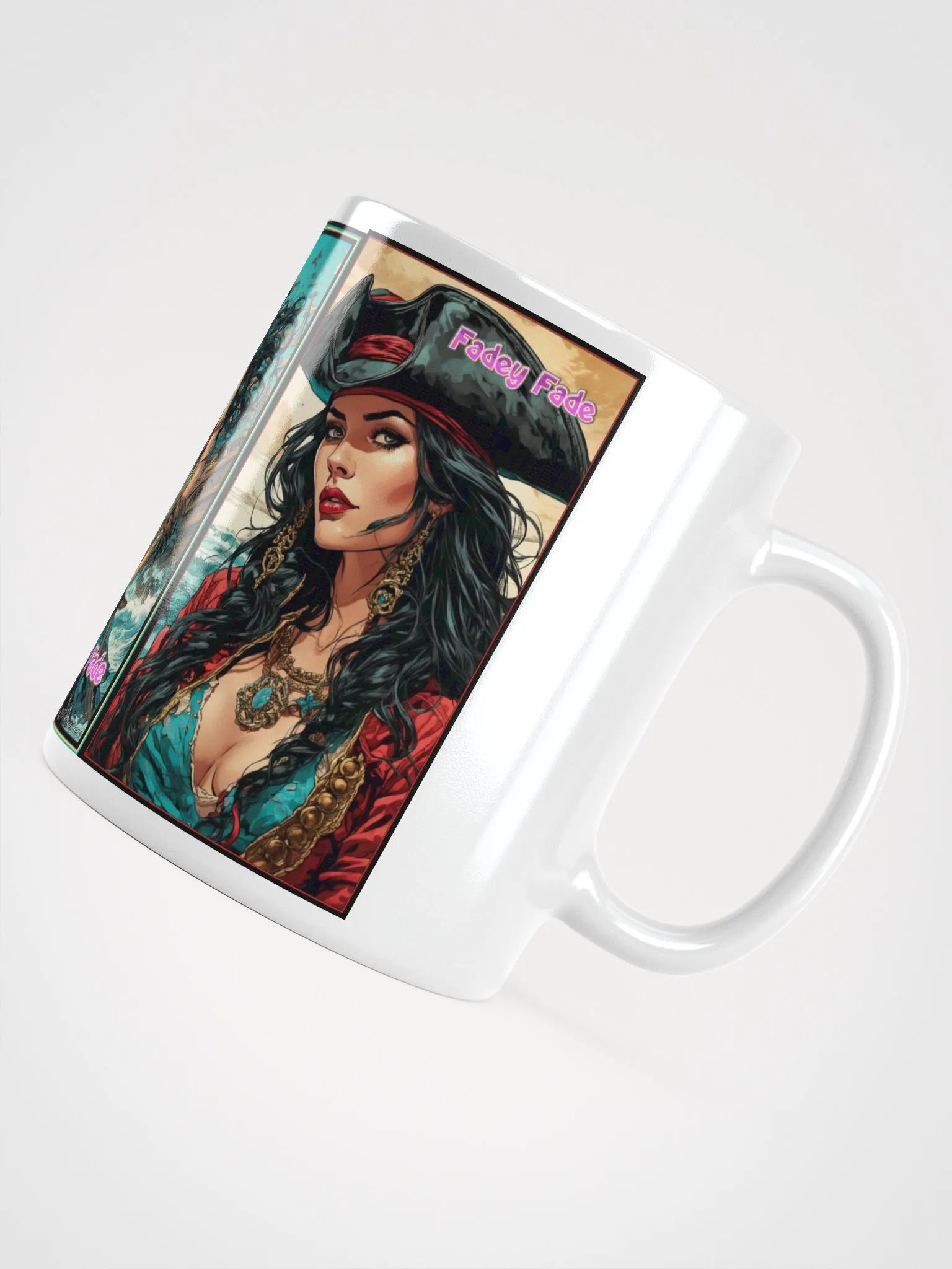 Faded Pirate Lass Mug with 3 designs product image (12)