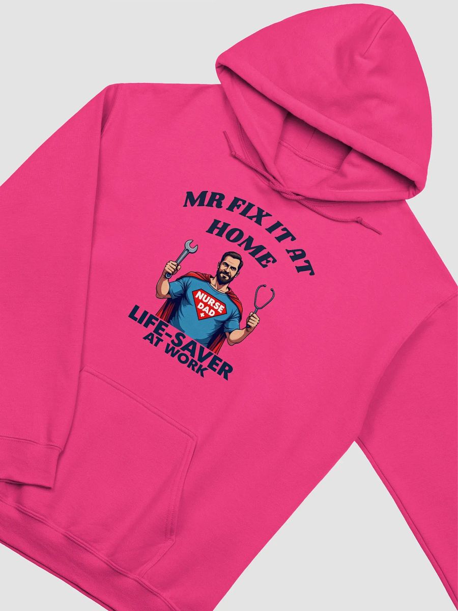 mr fix it at home, Superhero Nurse Dad Hoodie product image (33)