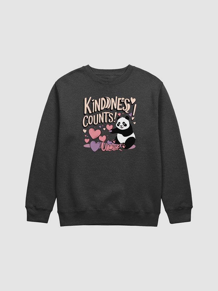 Kindness Counts! Panda Heart Crewneck Sweatshirt product image (1)
