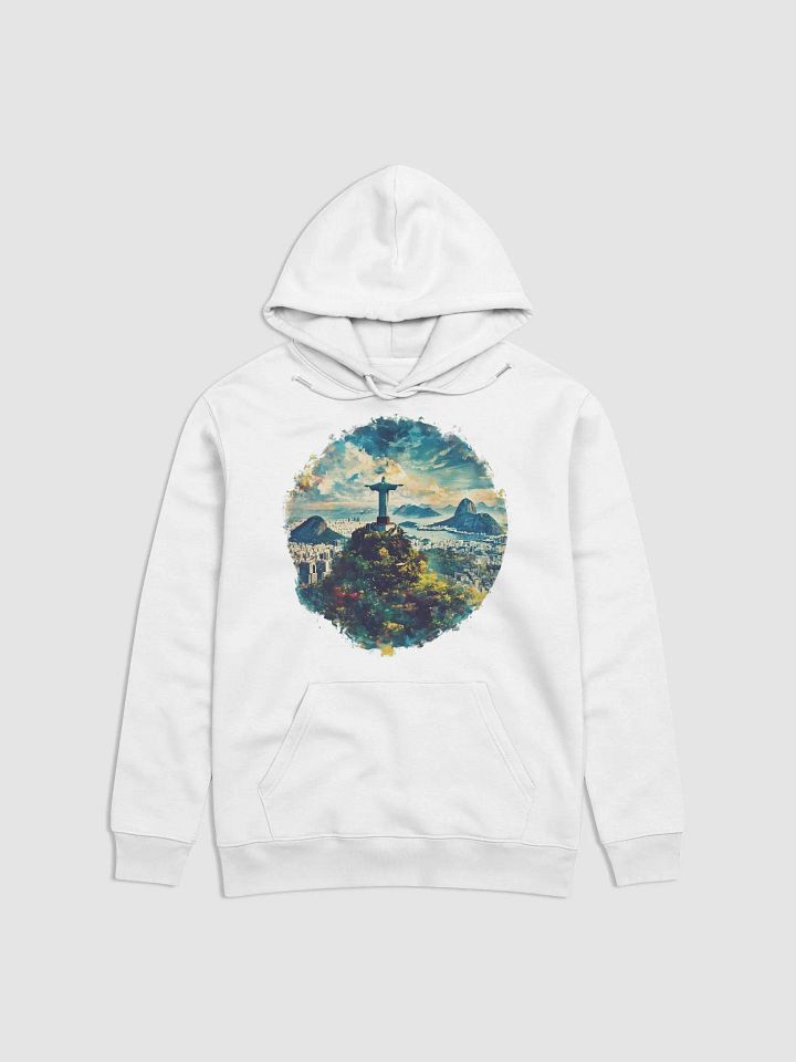Rio Sunset Unisex Hoodie – Christ the Redeemer Vibes product image (2)