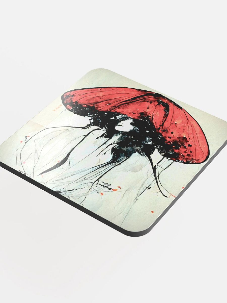 Expressive Red Hat Cork Coaster product image (4)