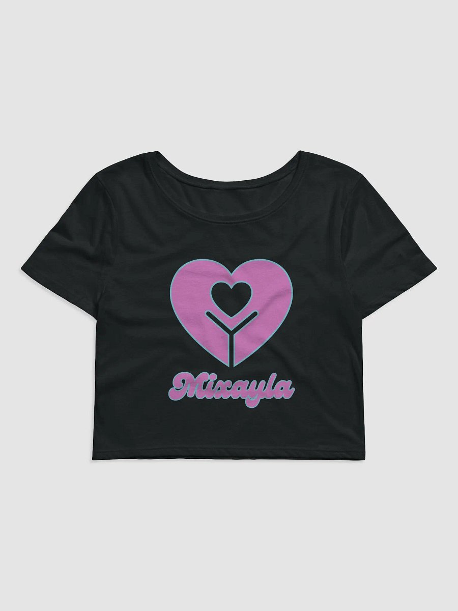 Black Crop Top (Pink Logo) product image (1)