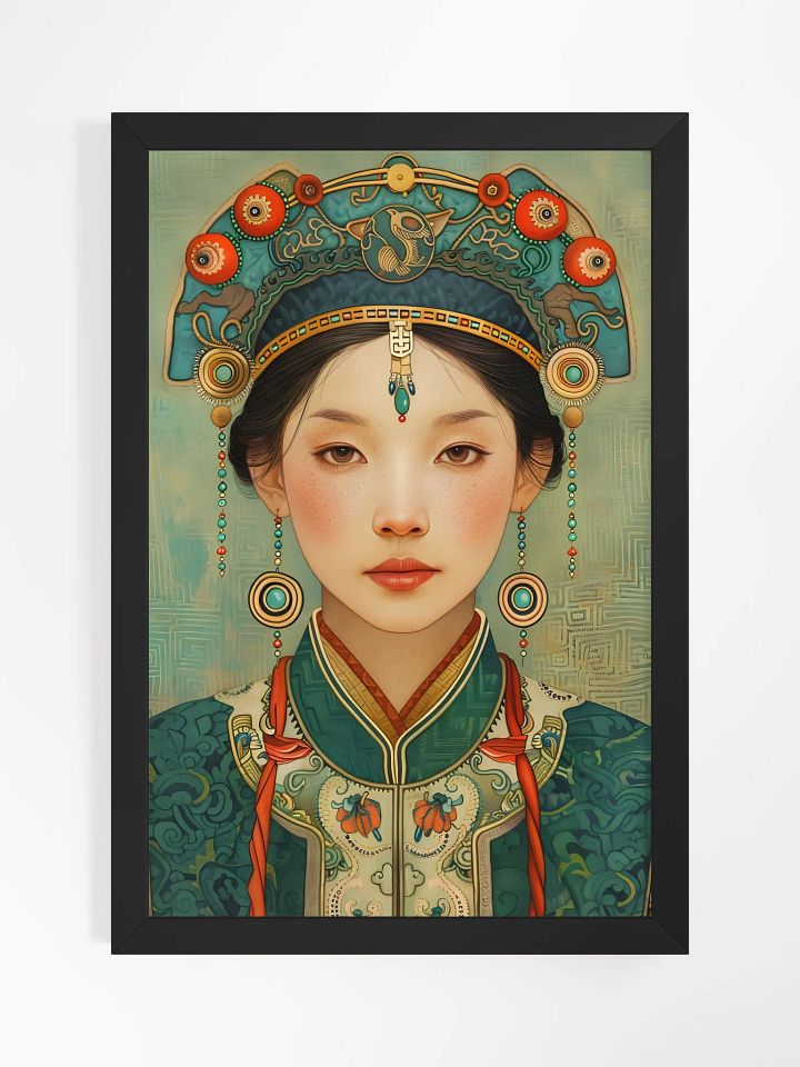Elegant portrait of woman in traditional attire and jewelry product image (1)