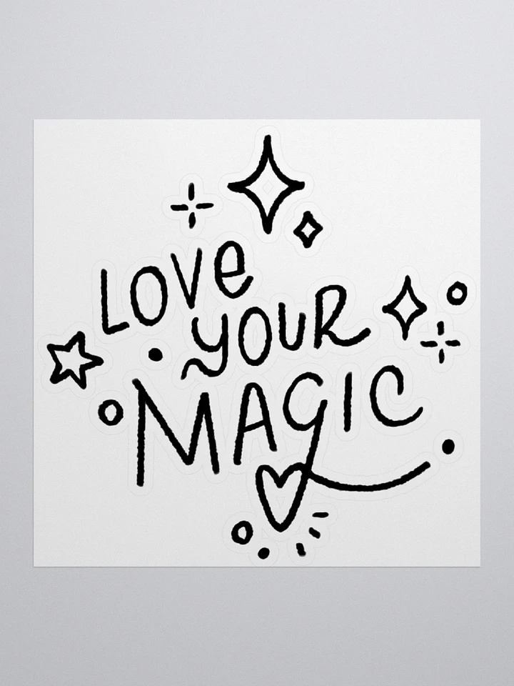 LOVE YOUR MAGIC STICKER (BLACK) product image (1)