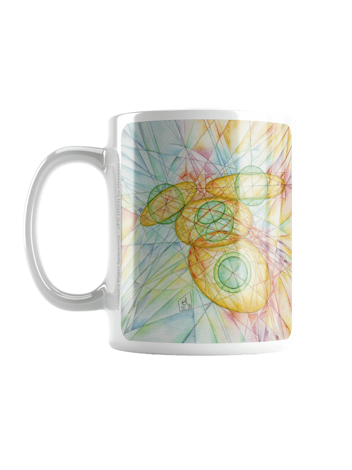 Poinsot's Paper Spaceship 1+2 - Gyroscope Physics Geometric Drawings Mug product image (1)