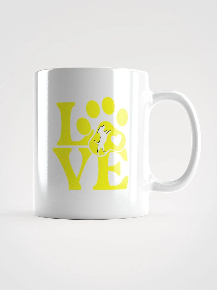 Dog Lover Coffee Mug, Yellow Love product image (1)