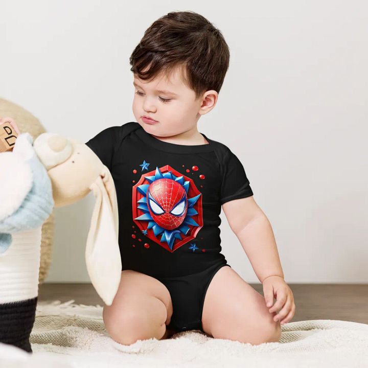 BABY SPIDERMAN SHORT SLEEVE ONE PIECE product image (1)