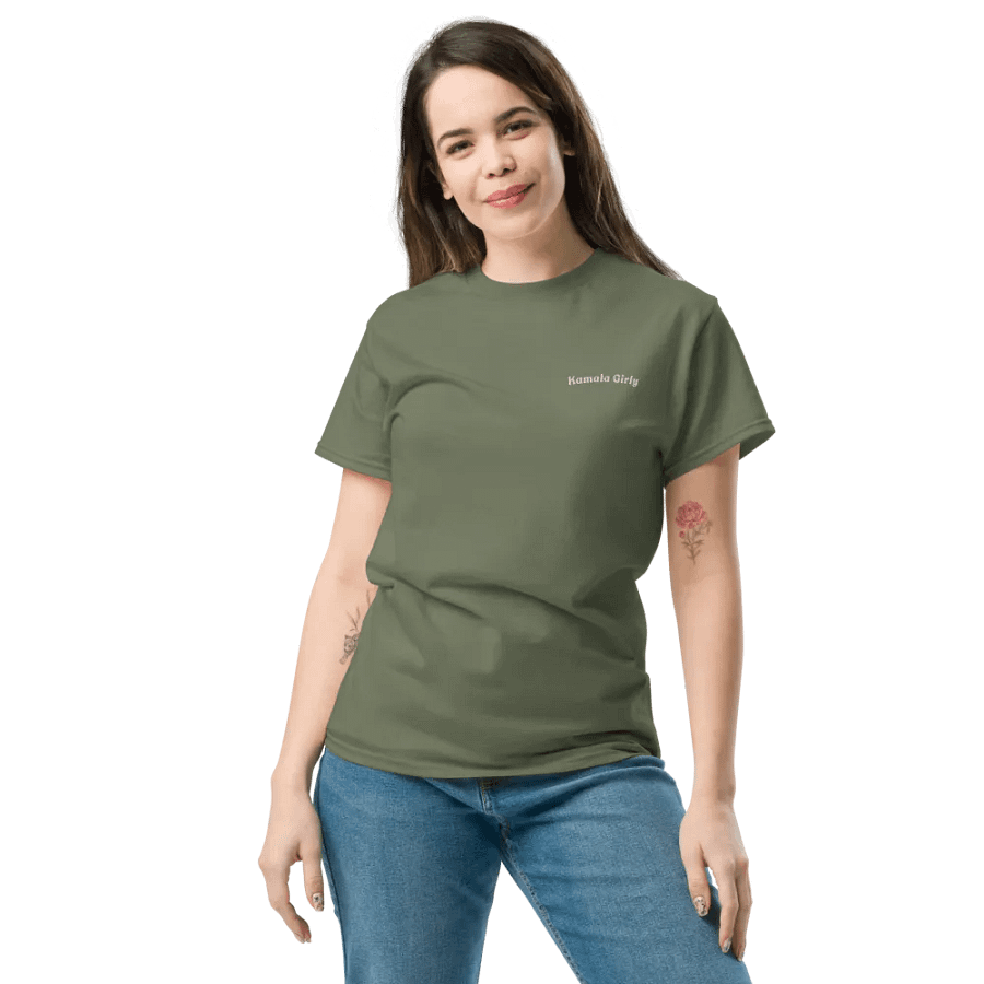Kamala Girly Embroidered Tee (White Font) product image (3)