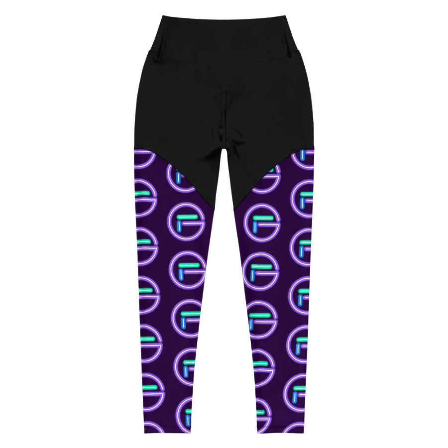 GloweFlye Purple Circle Logo Leggings product image (3)