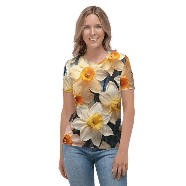 Dazzling Daffodils: Floral Fusion Tees product image (1)