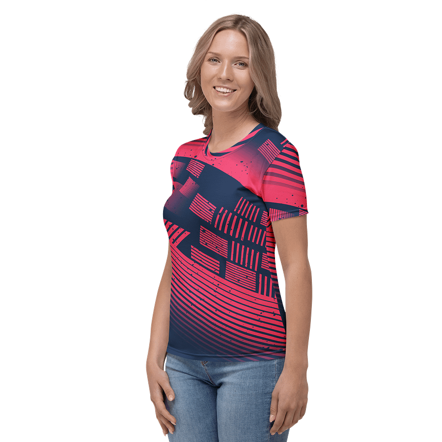 Red Stripes | Women's Crew Neck T-Shirt product image (6)