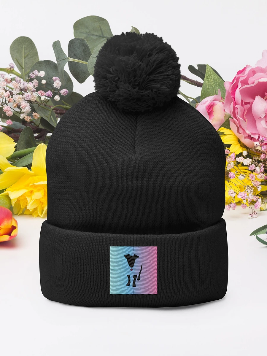 Millie Pom-Pom Knit Beanie with UNLIMITED Colour Embroidery 🪡🧵 product image (1)