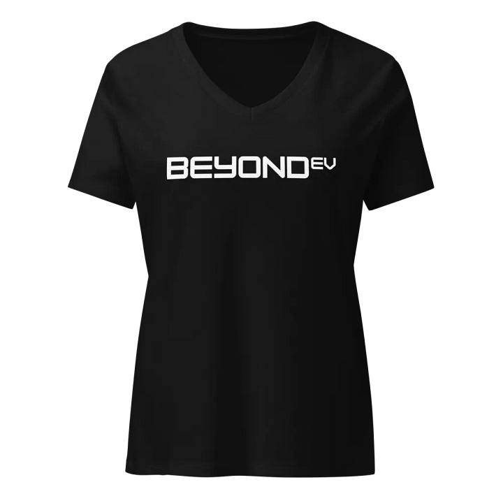 Womens Designer V-Neck - White Logo product image (1)