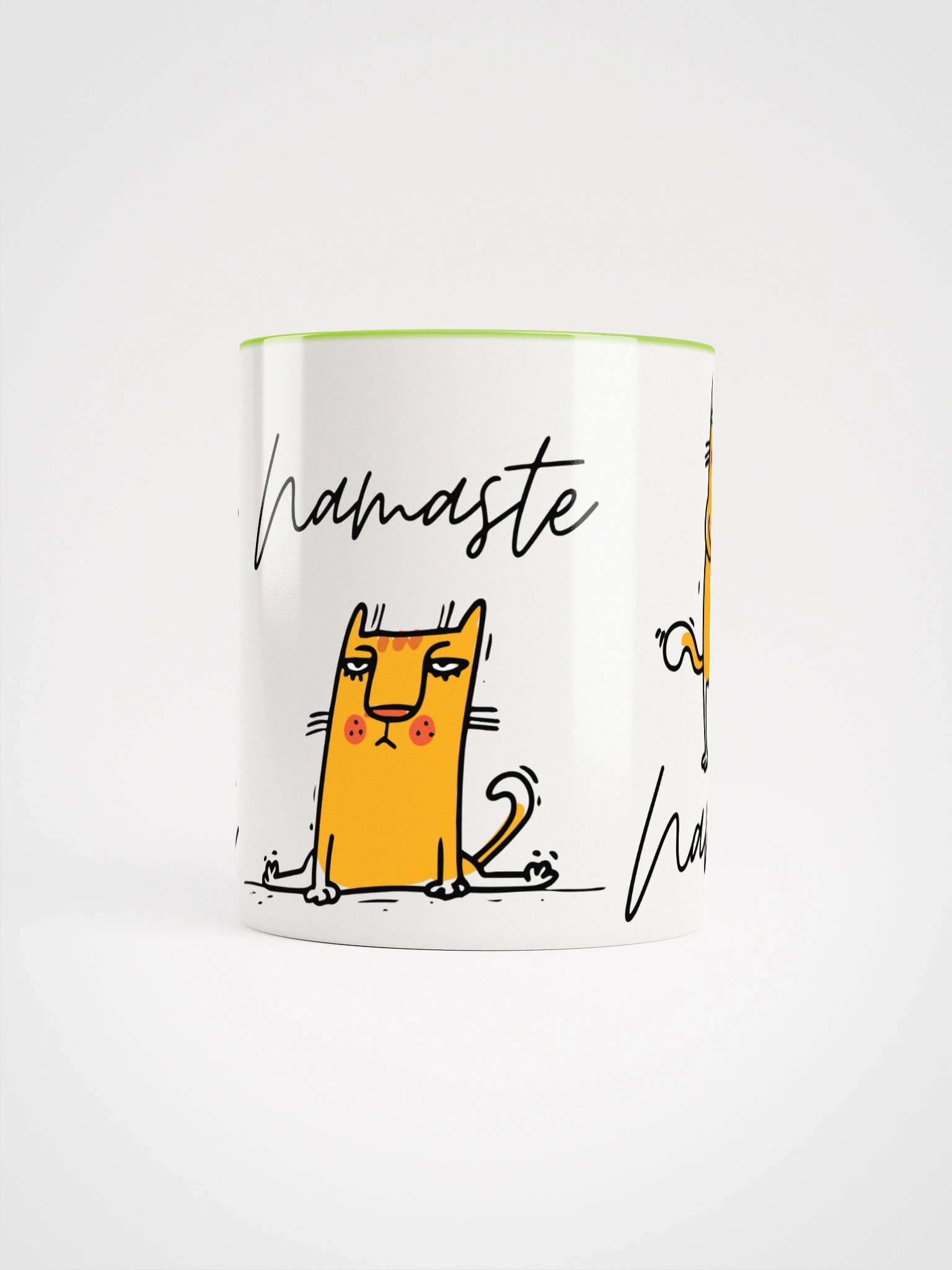 Namaste Funny Yoga Cat Ceramic Mug product image (11)