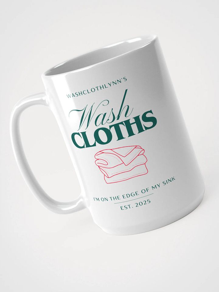 Washcloths White Glossy Mug product image (1)