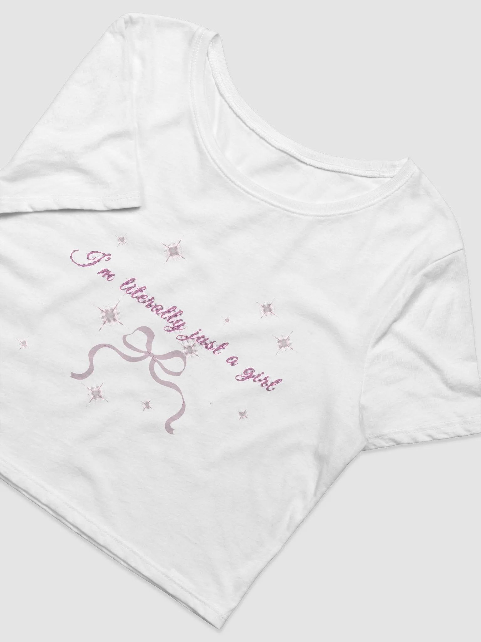Sparkling I'm Just a Girl Baby Tee product image (6)
