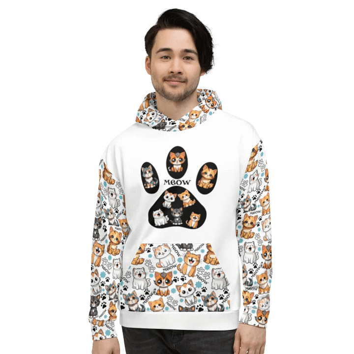 Meow Magic Hoodie - Paw Print product image (1)