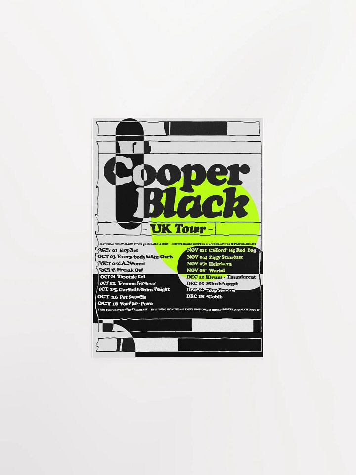 COOPER BLACK POSTER product image (1)