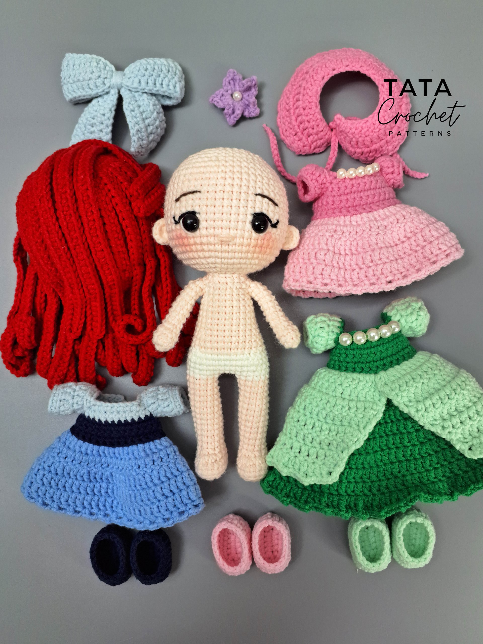 PDF -♡- Doll Dress Up & Transformation -♡- Princess Amigurumi Crochet Pattern product image (7)