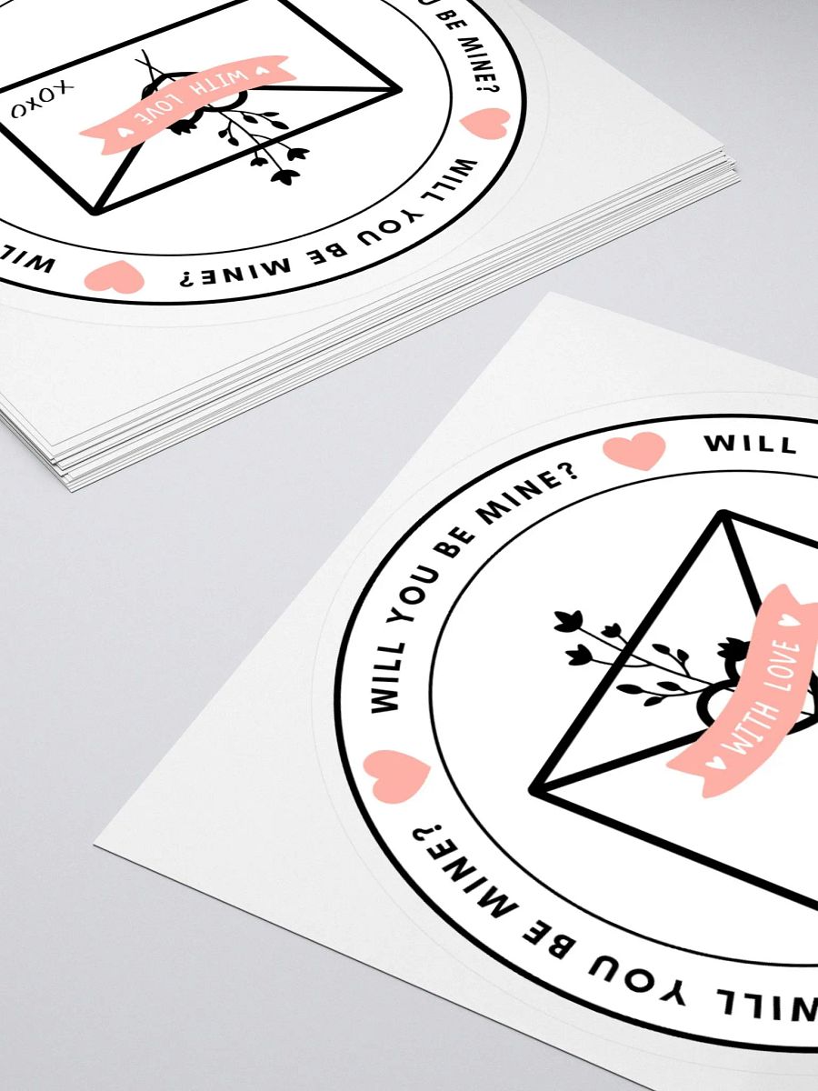 Will You Be Mine? Kiss Cut Sticker product image (7)