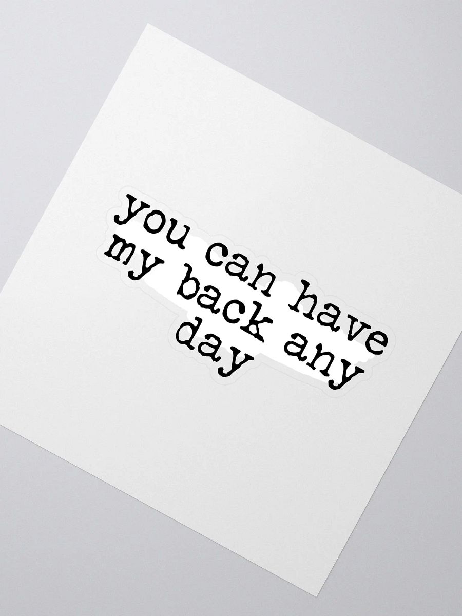 You Can Have My Back Buddie Quote Sticker product image (2)