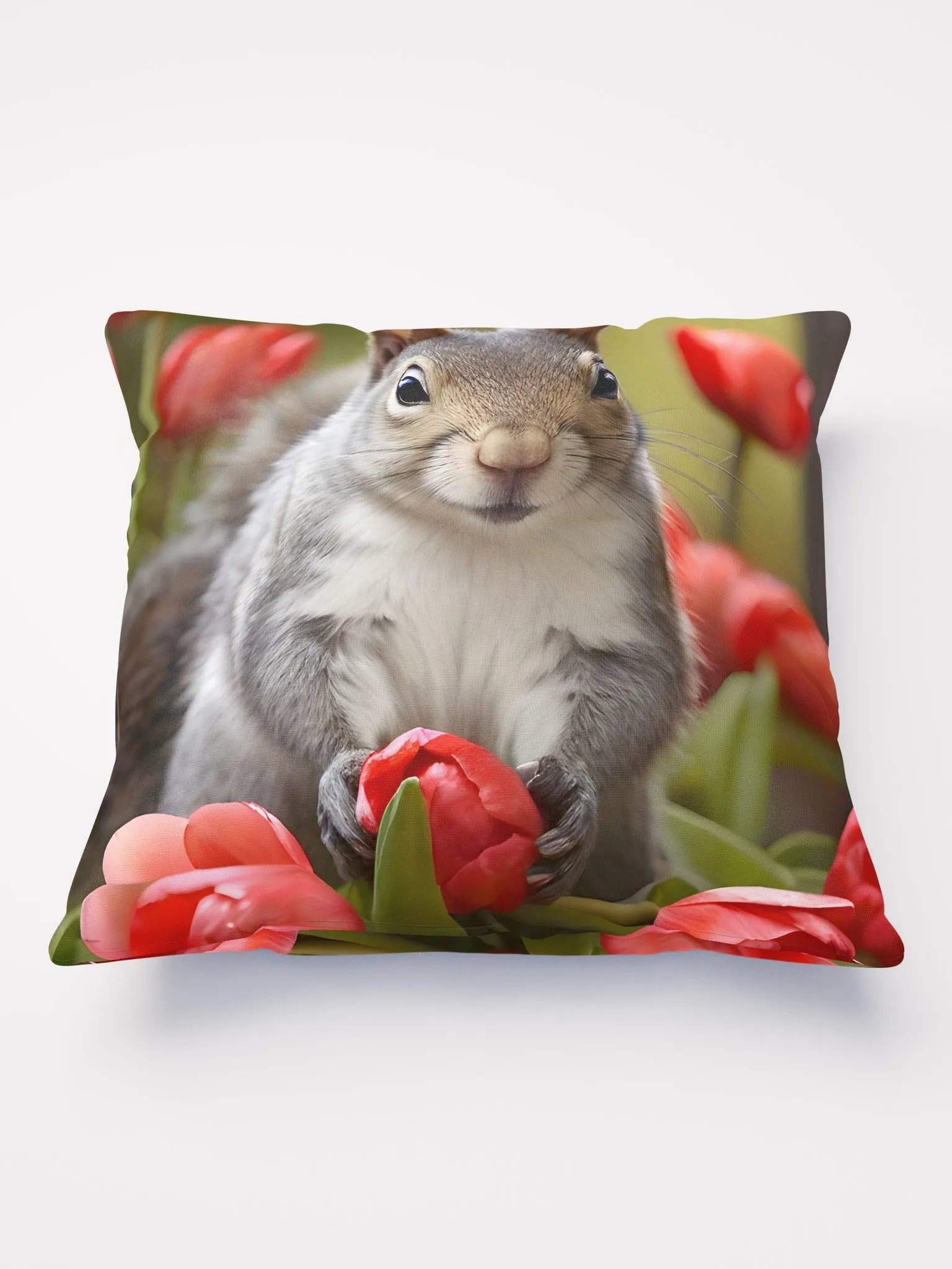 A Curious Visitor Among the Tulips product image (1)