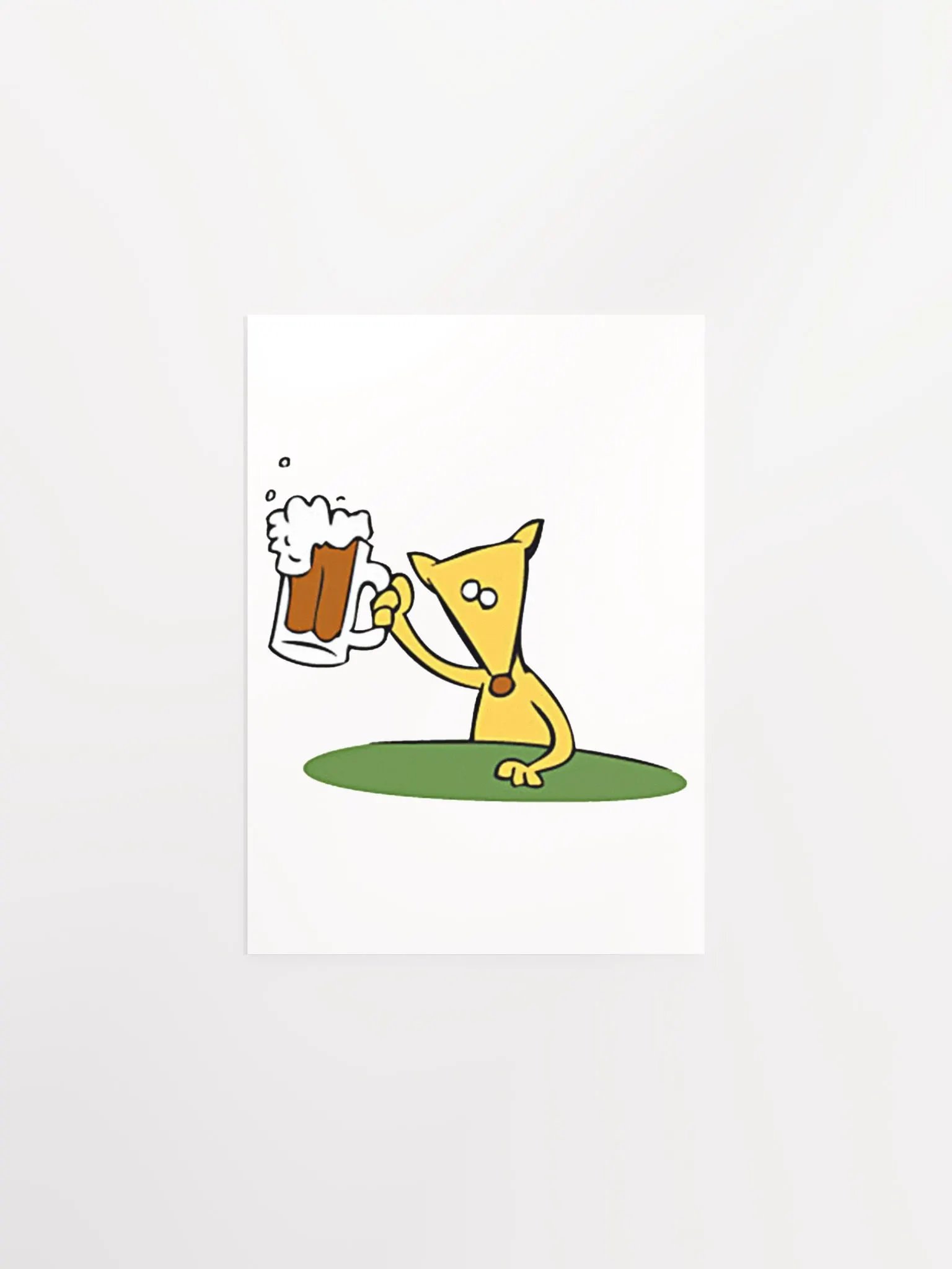 Frameless Poster Dog w/Beer product image (14)
