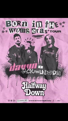 🚨 We are very excited to announce! 🚨 That we will be supporting @davvn.music and @jacktheunderdog on their “Born in the Wrong...