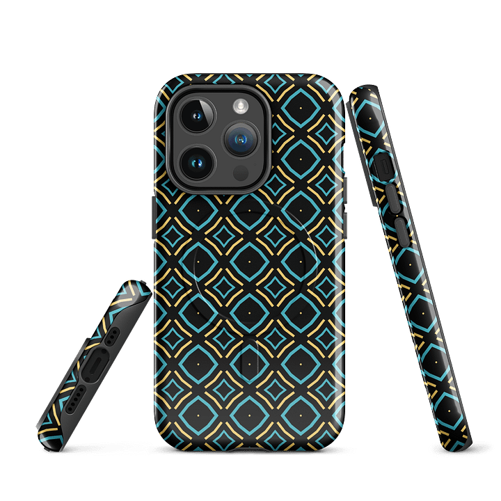 Bumble Delight Geometric Pattern Magsafe Tough Case for iPhone product image (2)