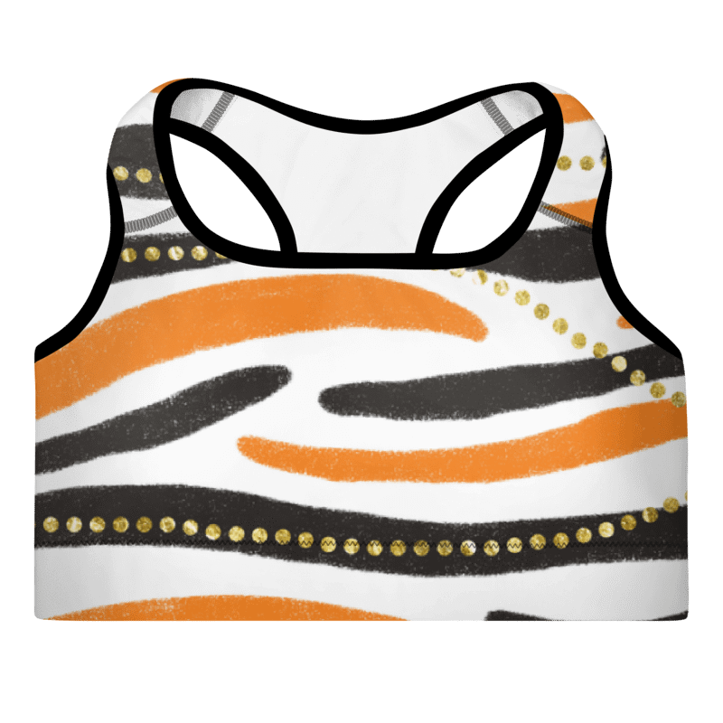 Wild Orange Padded Sports Bra product image (7)