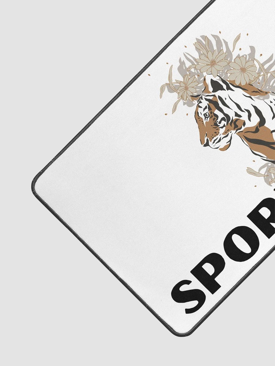 SportyTiger Floral Tiger Mouse Pad product image (3)
