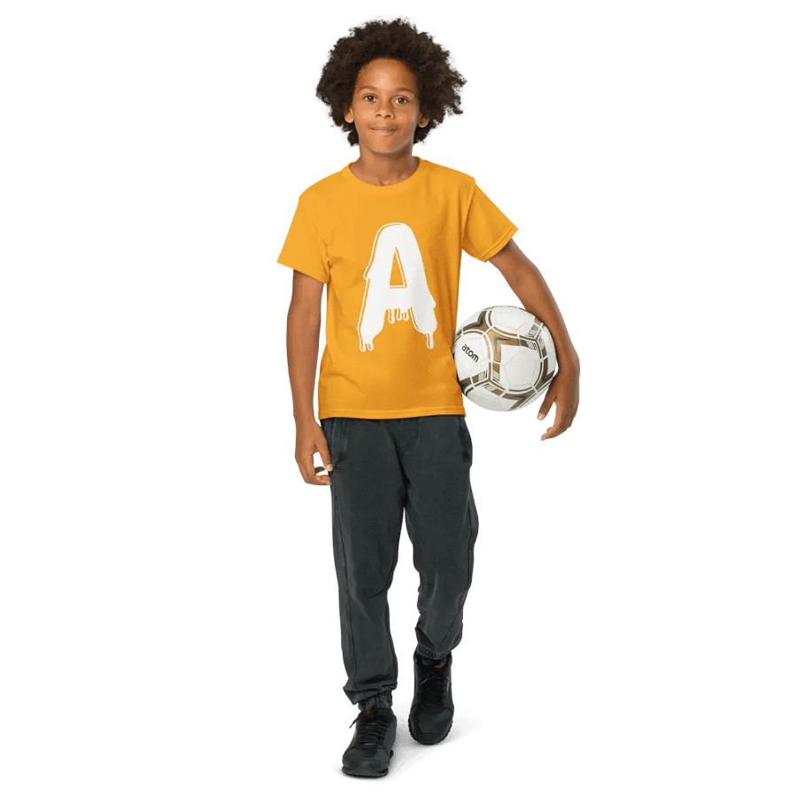 Melting Alphabet | Letter A | Youth Sports Tee product image (40)