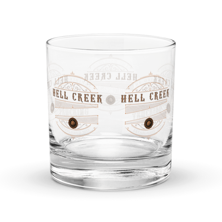 Hell Creek Trucking "On the rocks" Glass product image (4)