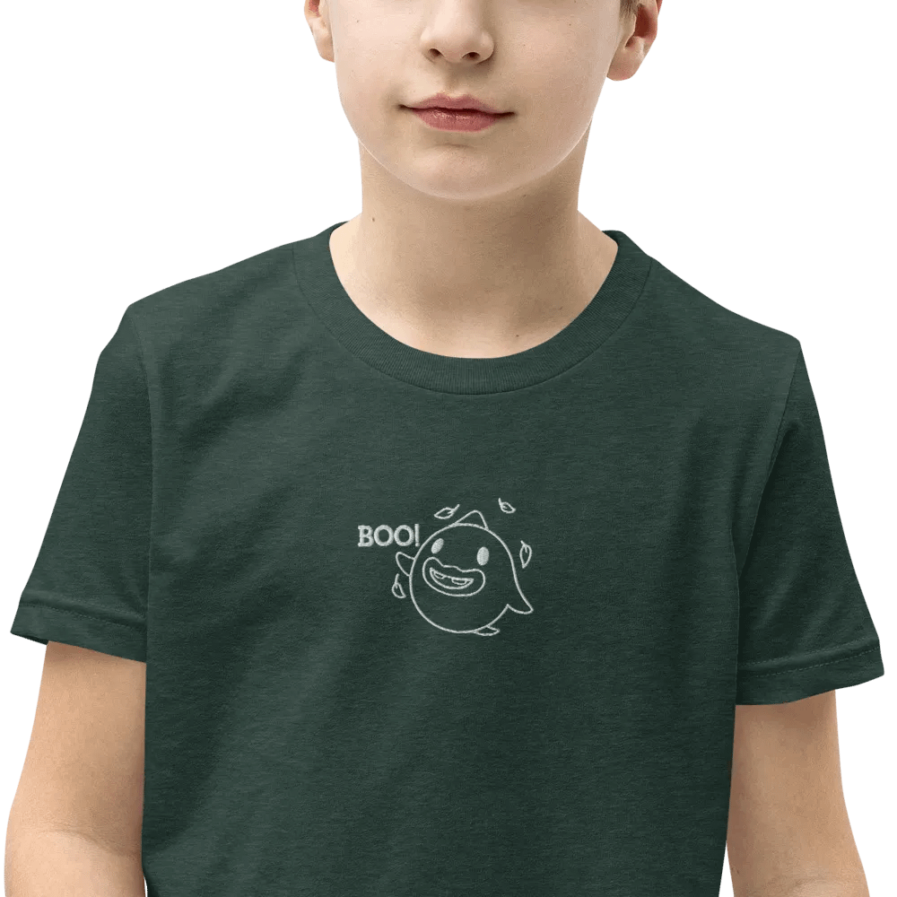 Boo! Embroidered Youth Tee product image (11)