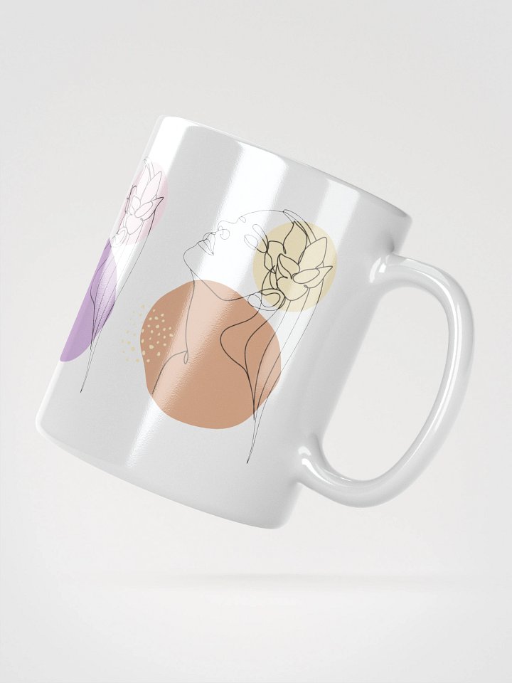 Mug Blanc Equilibre Femme Doux - Ancrage et Légéreté - Idée Cadeau Raffiné product image (2)