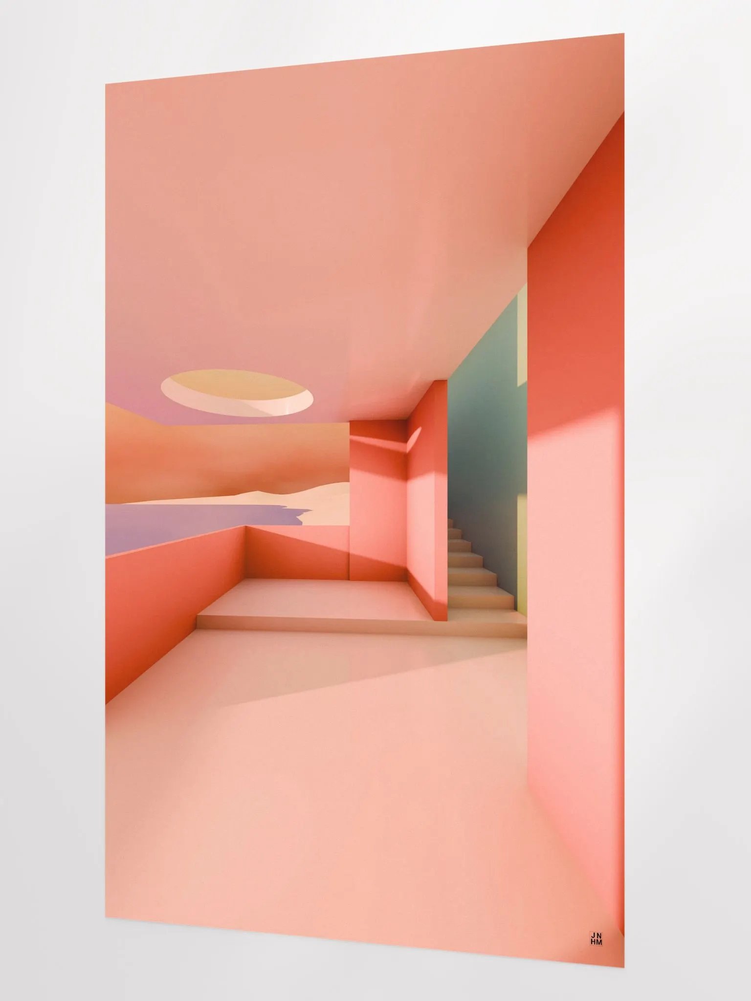 Architectural Landscape - Summer Pastel 01 24"x36" Frameless product image (2)