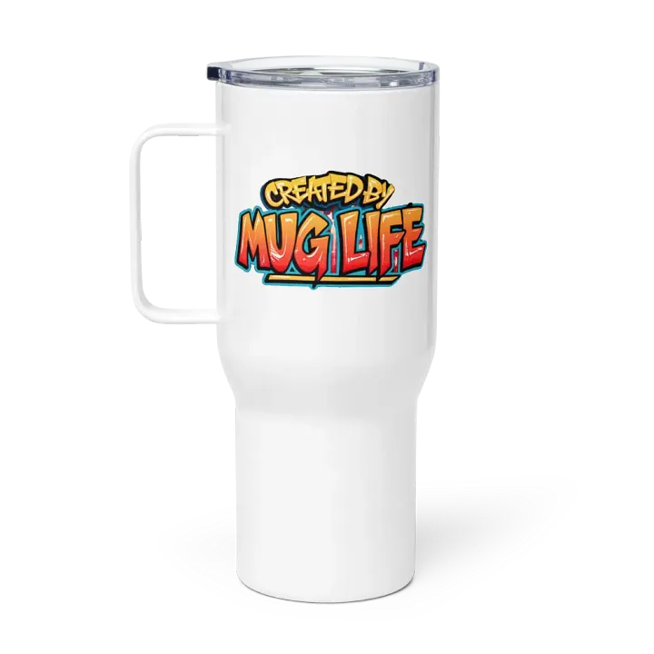 25oz & 40oz Travel Mug with Handle, Lid and Straw product image (1)