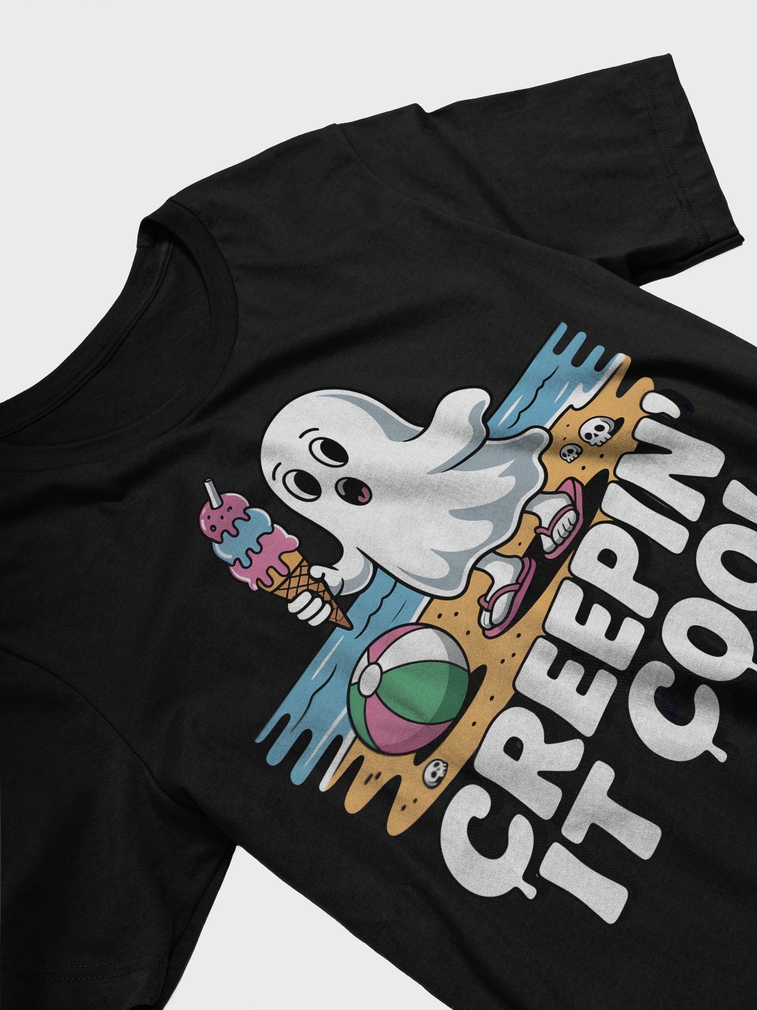 Creepin' It Cool Ghost Beach T-Shirt product image (3)