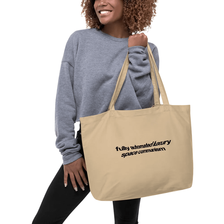 fully automated luxury space communism tote bag - 100% organic cotton product image (5)