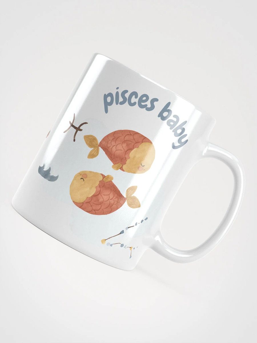 Pisces Baby February 19 – March 20 WHITE GLOSSY MUG Baby Gift, New Baby Gift, Fun Astrology Gift product image (5)