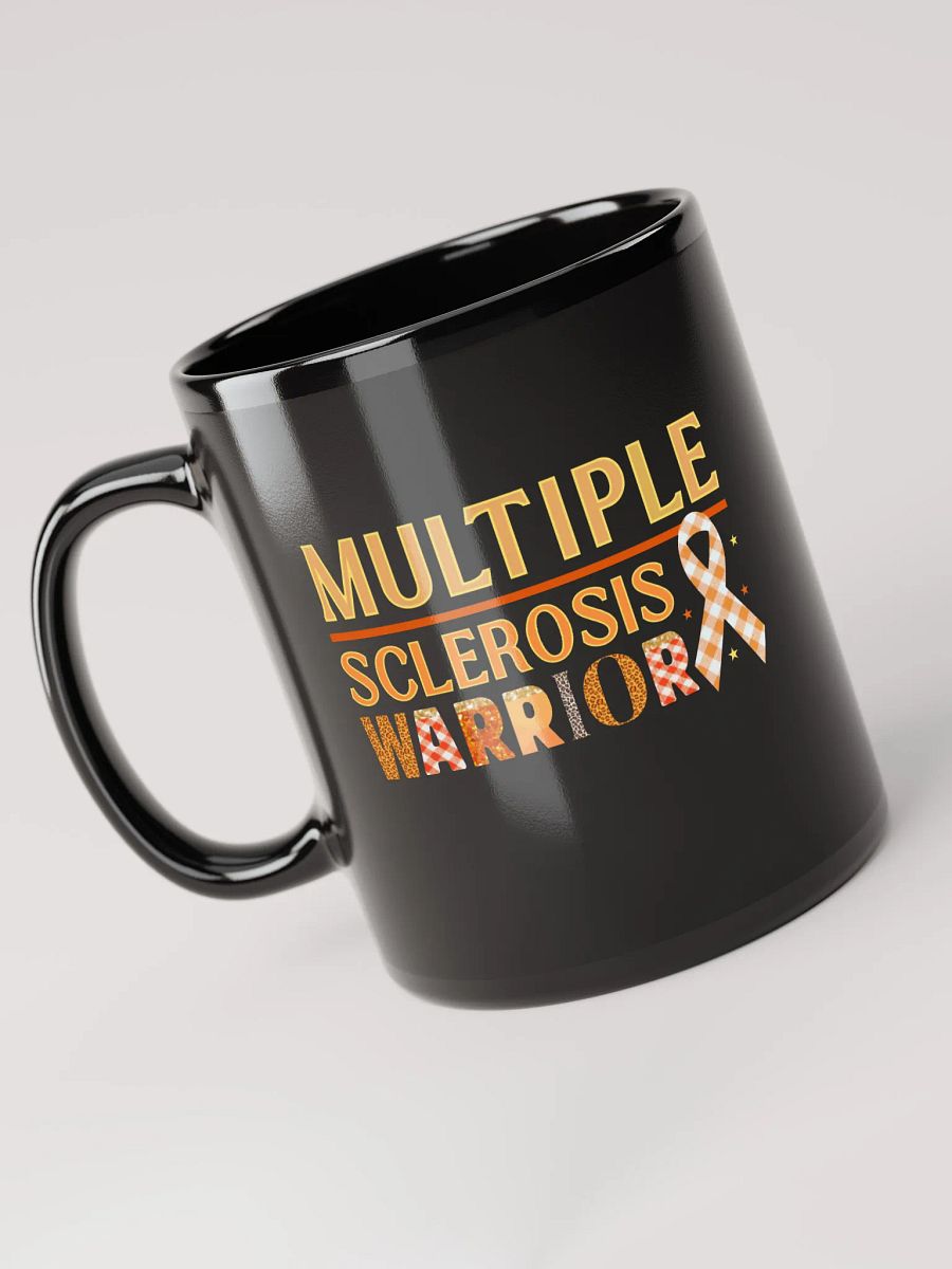 Multiple Sclerosis Warrior, Awareness Black Gross Ceramic Mug product image (3)