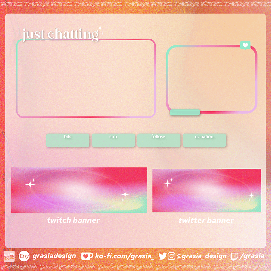 Pink Sparkle Gradient Overlay Set ♡ product image (4)