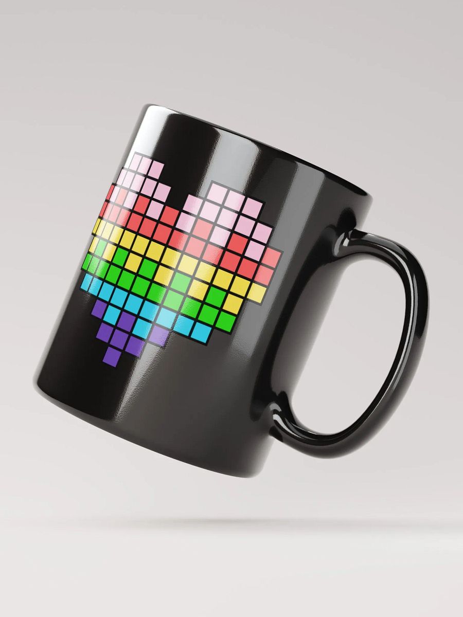 Easter Heart Black Glossy Mug product image (6)