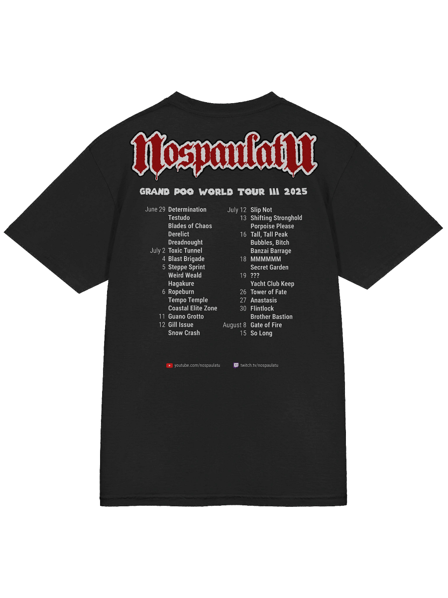 Grand Poo World Tour III 2025 - Heavyweight Tee product image (4)