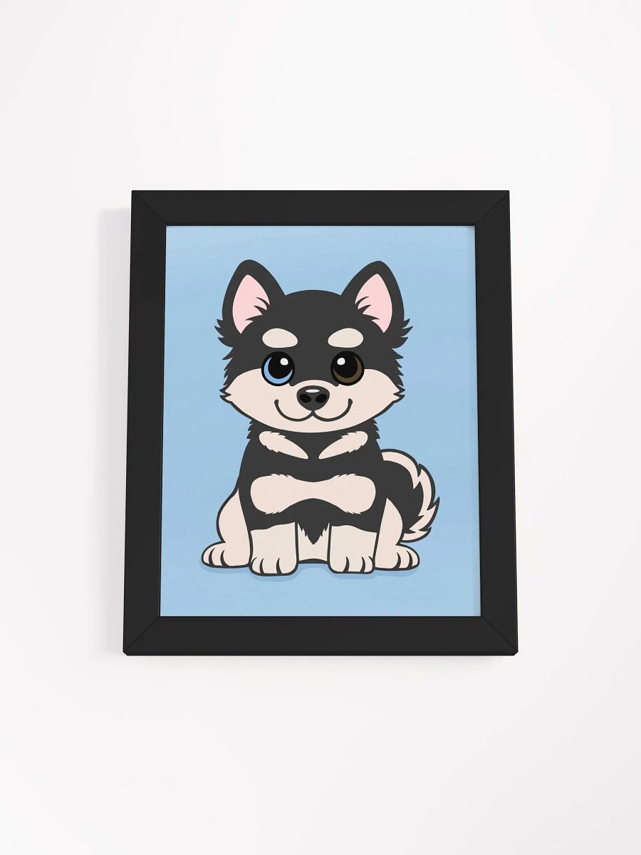 Black and Tan Husky Puppy Framed Illustration product image (2)