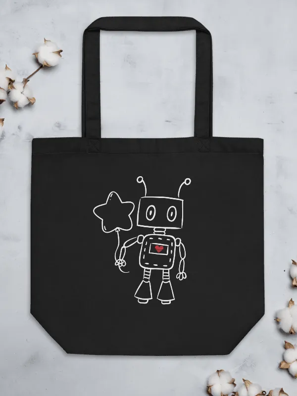 Heart Robot Eco Tote product image (2)