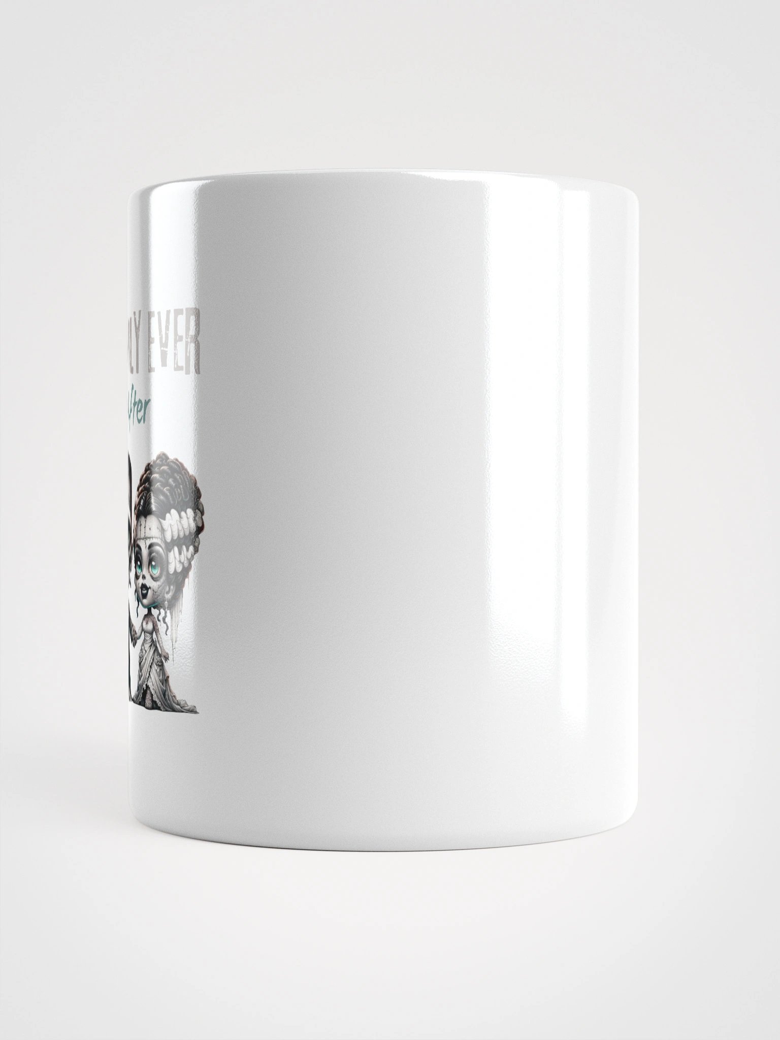 Happily Ever After Cartoonish Frankenstein and Bride Wedding Mug product image (14)