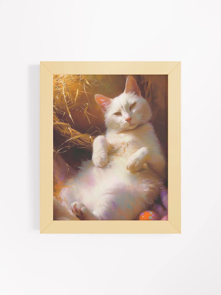 Dreamy Cat's Comfort Framed Poster product image (7)